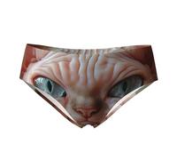 Funny Underwear For Womens Underwear Funny Panties Ugly Cat Print 2xl