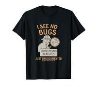 Funny Undocumented Features Bug Detective Coding Graphic T-Shirt