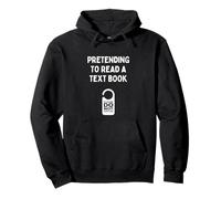 Funny Uni College Students Pretending to Read A Text Book Pullover Hoodie