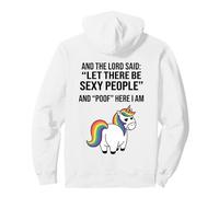 Funny Unicorn And The Lord Said Let There Be Sexy People Pullover Hoodie