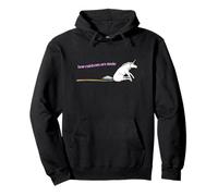 Funny Unicorn Dragging Butt How Rainbows Are Made Silly Joke Pullover Hoodie