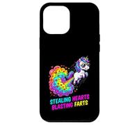 Funny Unicorn Fart Valentine Stealing Hearts Blasting Farts Case for iPhone 12 Pro Max