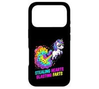 Funny Unicorn Fart Valentine Stealing Hearts Blasting Farts Case for iPhone 17 Pro