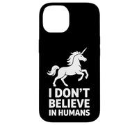 Funny Unicorn I Don’t Believe In Humans Case for iPhone 14