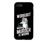 Funny Unicorn Lifting Kettlebell Workout Gift Case for iPhone SE (2020) / 7/8