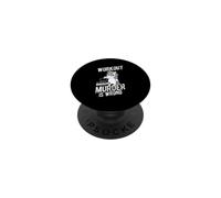 Funny Unicorn Lifting Kettlebell Workout Gift PopSockets Adhesive PopGrip