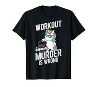 Funny Unicorn Lifting Kettlebell Workout Gift T-Shirt