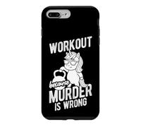 Funny Unicorn Lifting Kettlebell Workout Slogan Case for iPhone 7 Plus/8 Plus