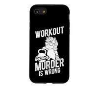 Funny Unicorn Lifting Kettlebell Workout Slogan Case for iPhone SE (2020) / 7/8