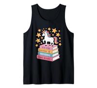 Funny Unicorn Read More Books Fantasy Illustration Tank Top