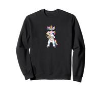 Funny Unicorn Wearing Sunglasses Playing Euphonium Sweatshirt