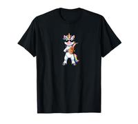 Funny Unicorn Wearing Sunglasses Playing Lute T-Shirt