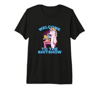 Funny Unicorn - Welcome to The Shitshow - Funny Boss Premium T-Shirt