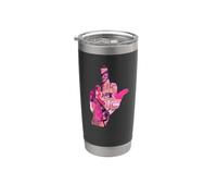 Funny Up Yours Middle Finger Creative Artsy Collage FU Curse Stainless Steel Insulated Tumbler