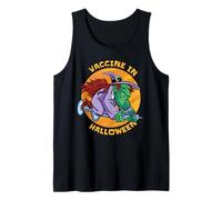 Funny Vaccine in Halloween Design Tank Top