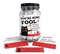 Funny Valentine Glass Jar， "Tell Them You Luv 'Em" - 48 Badass Quotes Love Notes Jar, Creative Valentine's Day Gift for Couples, Husband, Wife, Boyfriend, Girlfriend | Unique Dark Humor Glass Jar Gi
