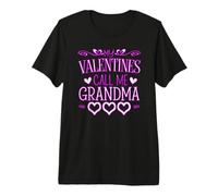 Funny Valentine Quote My Valentines Call Me Grandma Premium T-Shirt
