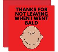 Funny Valentines Card for Wife Girlfriend - I Went Bald - Happy Wedding Anniversary Card for Women Her from Husband Boyfriend Him, 145mm Valentines Greeting Cards Fiance Fiancee