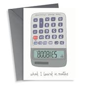 Funny Valentine's Day/Anniversary Card - Boobies Calculator - What I Learnt In Maths