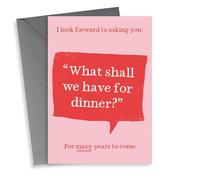 Funny Valentine's Day/Anniversary Card - British Humour - What's For Dinner?