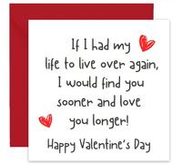 Funny Valentines Day Card and Keepsake Gift for Him or Her - Romantic Valentine’s Card for Husband, Wife, Boyfriend, Girlfriend - includes Luxury Crimson Envelope - size 14cm