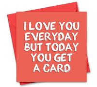 Funny Valentine's Day Card for Him or Her - Valentine's Day Card for Girlfriend, Boyfriend, Husband or Wife - Valentine's Day Card for Fiance Fiancee - Valentine's Day Card