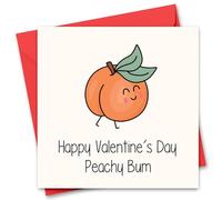 Funny Valentine's Day Card for Him or Her - Valentine's Day Card for Girlfriend, Boyfriend, Husband or Wife - Valentine's Day Card for Fiance Fiancee - Cute Bum Joke Valentine's Day Card