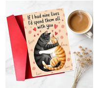 Funny Valentine's Day Card for Husband, Wife - Perfect for Family, Friends & Anyone | Unique Gift & Cute Decor Idea | Humorous Card for Birthdays, Anniversaries & More A76
