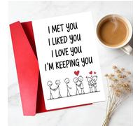 Funny Valentine's Day Card for Husband, Wife - Perfect for Family, Friends & Anyone | Unique Gift & Cute Decor Idea | Humorous Card for Birthdays, Anniversaries & More A55