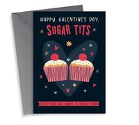 Funny Valentine's Day Card - Galentine's Day - Sugar Tits