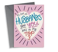 Funny Valentines Day Card - Top Three Husbands