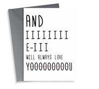 Funny Valentines Day Card - Whitney Houston - I Will Always Love You
