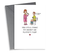 Funny Valentine's Day Card - You Still Make My Heart Go Plippety Plop.