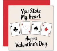 Funny Valentine's Day Card - You Stole My Heart - Cheeky Happy Valentines Card from Husband Wife Boyfriend Girlfriend, 145mm Joke Humour Valentine Greeting Cards