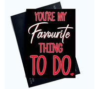 Funny Valentine's Day Cards Birthday Cards Favourite Thing to Do Boyfriend PC866