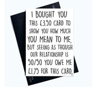 Funny Valentines Day Cards Funny Greeting Cards for Him and Her Cheap Card Relationship Profanity Cards for Him Valentines Card for Boyfriend Husband Fiancé Fiancée LGBTQ LGBT Gifts Comedy PC782