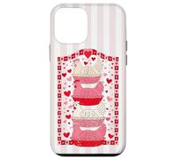Funny Valentines Hen Nest Grandma Core Pink Stripes Case for iPhone 12 mini