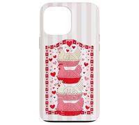 Funny Valentines Hen Nest Grandma Core Pink Stripes Case for iPhone 13 Pro Max