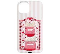 Funny Valentines Hen Nest Grandma Core Pink Stripes Case for iPhone 15 Plus