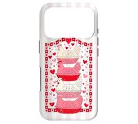 Funny Valentines Hen Nest Grandma Core Pink Stripes Case for iPhone 17 Pro