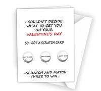 Funny Valentines Real Scratch Card Lip Kiss Sixty Nine to Boyfriend Lover Husband Men 1017 (Sixty-Nine)
