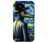 Funny Van Gogh Starry Night Artist Plague Doctor Mask Case for iPhone 11