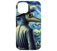 Funny Van Gogh Starry Night Artist Plague Doctor Mask Case for iPhone 14