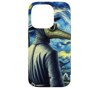 Funny Van Gogh Starry Night Artist Plague Doctor Mask Case for iPhone 14 Pro