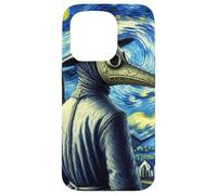 Funny Van Gogh Starry Night Artist Plague Doctor Mask Case for iPhone 15 Pro