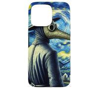 Funny Van Gogh Starry Night Artist Plague Doctor Mask Case for iPhone 15 Pro Max