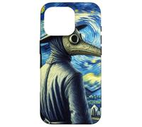 Funny Van Gogh Starry Night Artist Plague Doctor Mask Case for iPhone 16 Pro