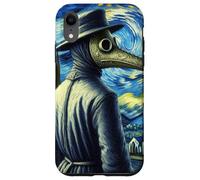Funny Van Gogh Starry Night Artist Plague Doctor Mask Case for iPhone XR
