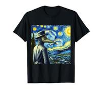 Funny Van Gogh Starry Night Artist Plague Doctor Mask T-Shirt