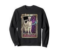 Funny Vascular Access Nurse Skeleton Tarot Card Sweatshirt